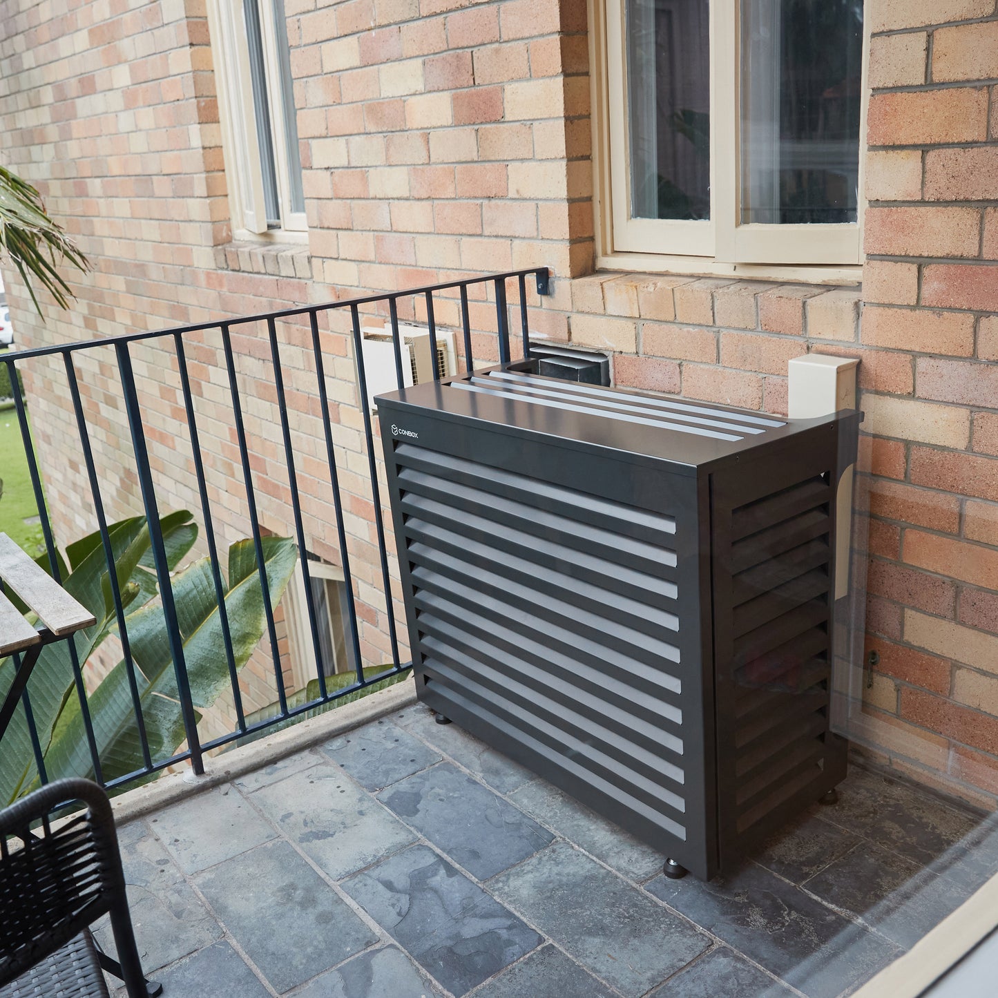 Extra Large Charcoal Air Conditioning Cover W1200 X D550 X H1600
