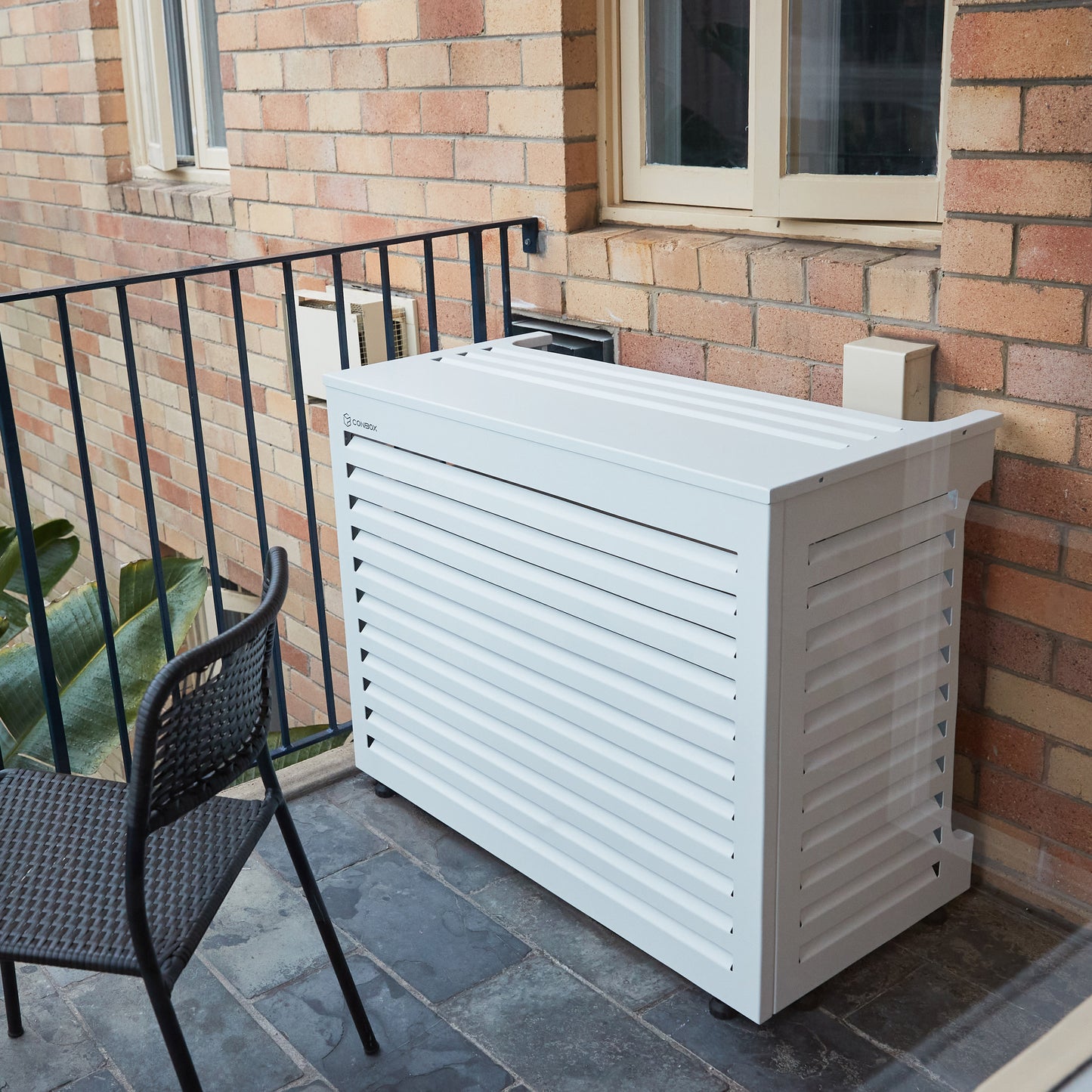 White Large Air Conditioning Cover W1155 x D570 x H960