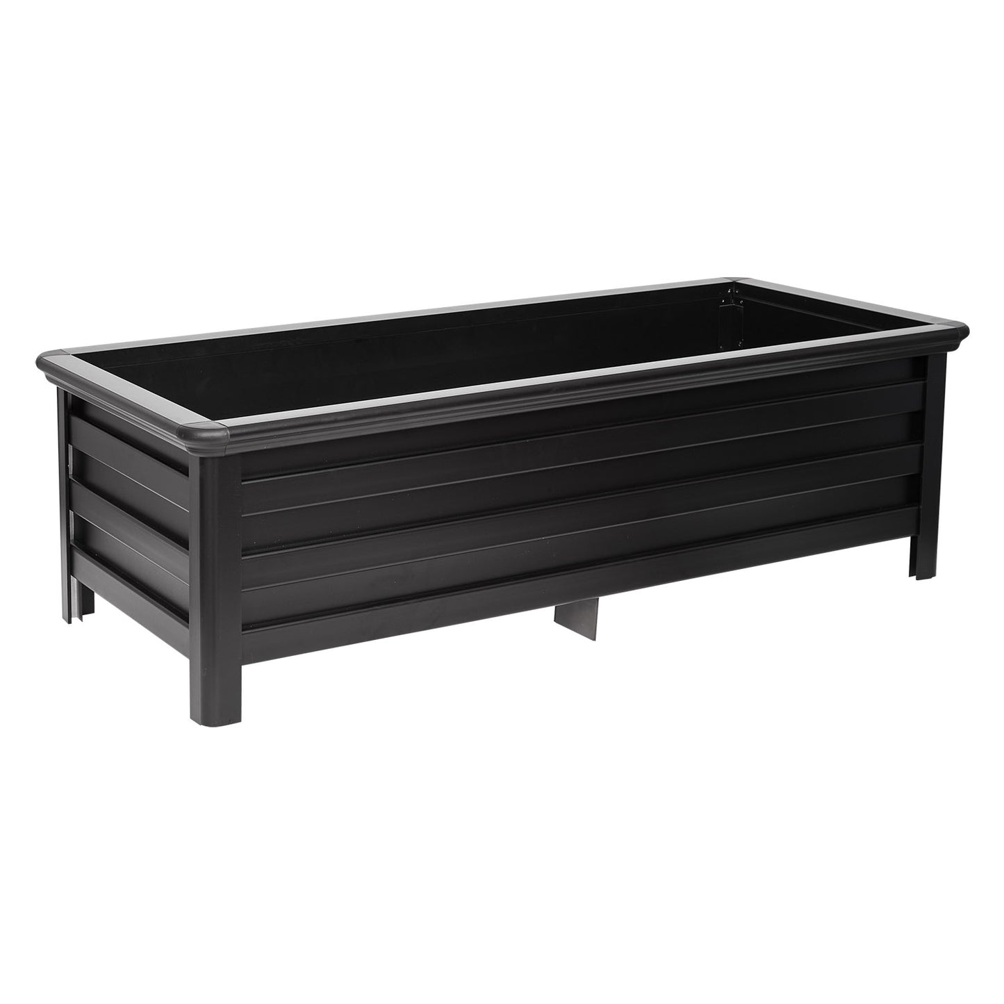 Charcoal Garden Planter Box - Aluminium Easy Slot Set Up