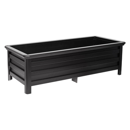 Charcoal Garden Planter Box - Aluminium Easy Slot Set Up