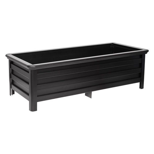 Charcoal Garden Planter Box - Aluminium Easy Slot Set Up
