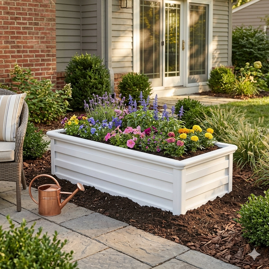 up house planter Grobox | Aluminum Garden Planter Box