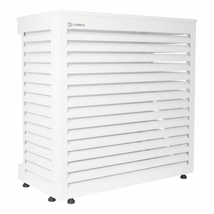 Extra Large White Air Conditioning Cover W1200 X D550 X H1600